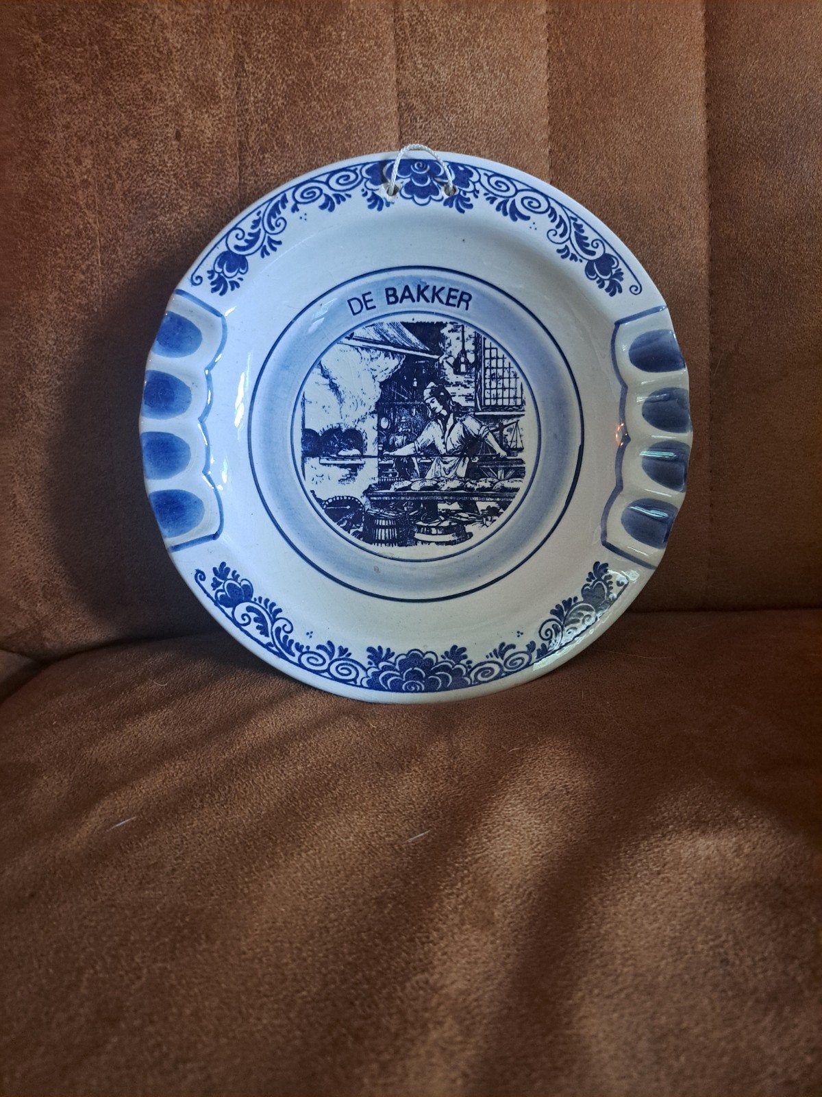 delfts blauwe asbak, Ophalen
