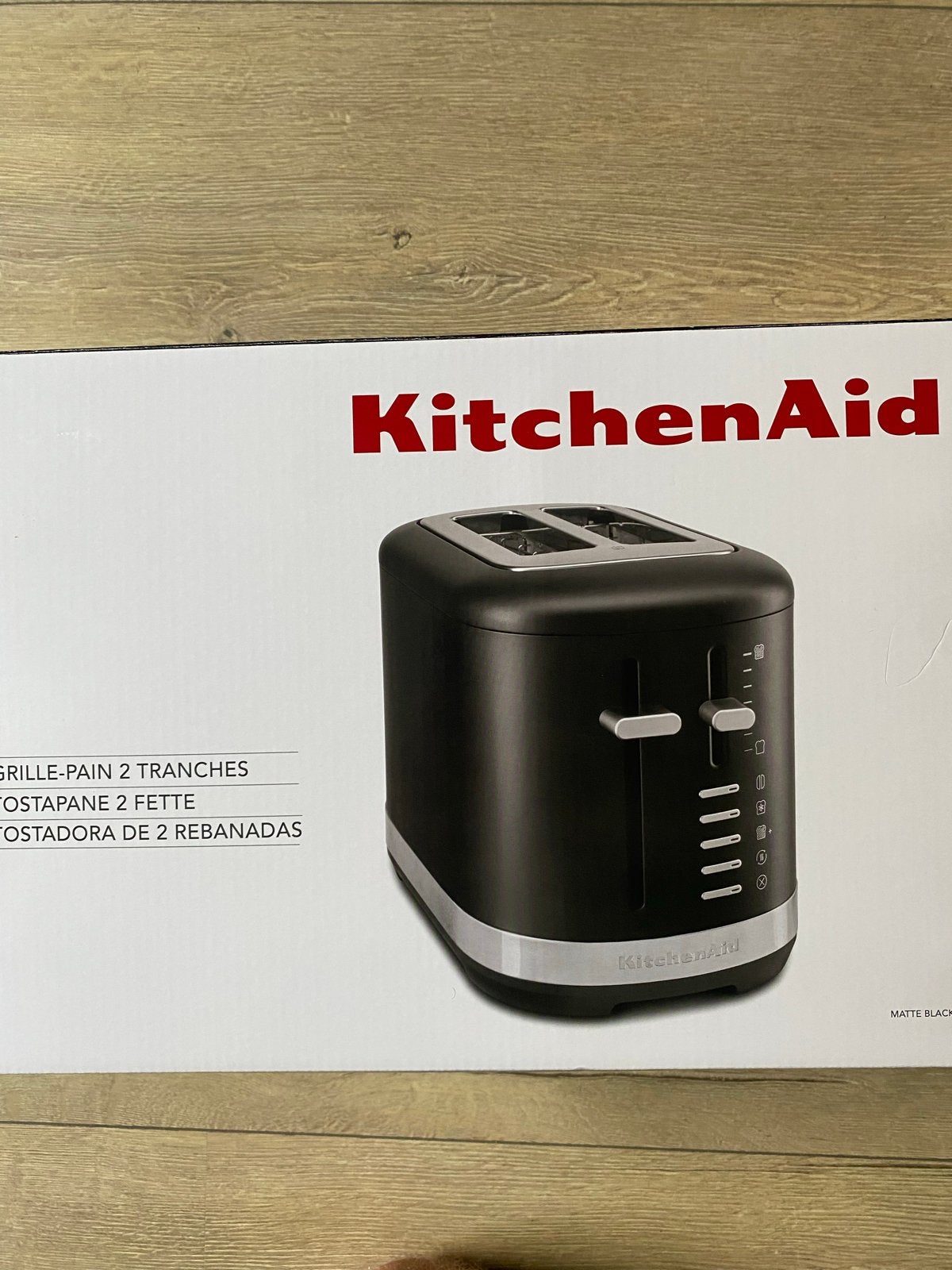 KitchenAid Broodrooster - Mat Zwart - Nieuw in doos, Ophalen, Nieuw, Uitneembare kruimellade