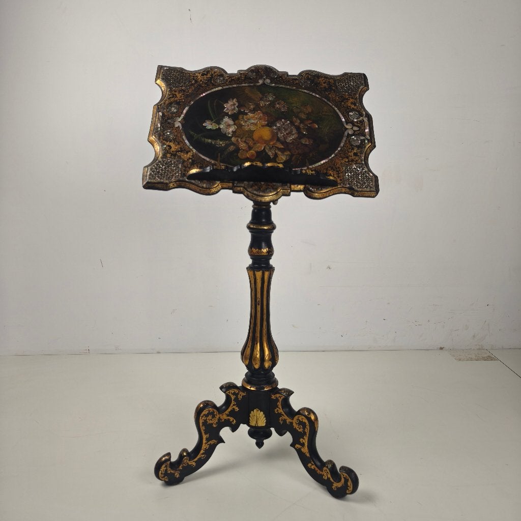 Antieke Franse muziekstandaard van papier-maché, ca. 1880, Ophalen of Verzenden
