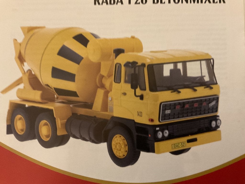 R A B A. F26 1:43 betonmixer met DAF cabine, Hobby en Vrije tijd, Modelauto's | 1:43, Ophalen of Verzenden, Nieuw, Bus of Vrachtwagen