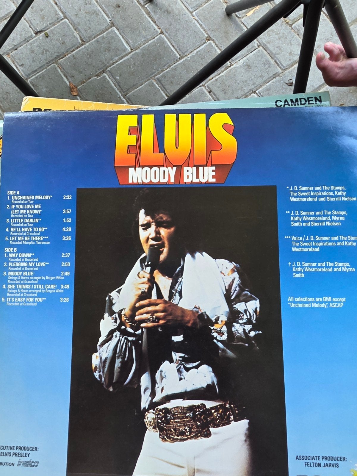 Elvis Presley - Moody Blue LP (RCA Victor), Cd's en Dvd's, Vinyl | Pop, Gebruikt, 12 inch, Ophalen of Verzenden
