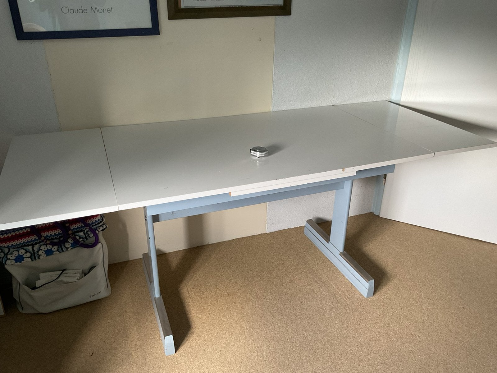 Tafel , uittrekbaar, Gebruikt, 120 cm, 75 cm, Wit
