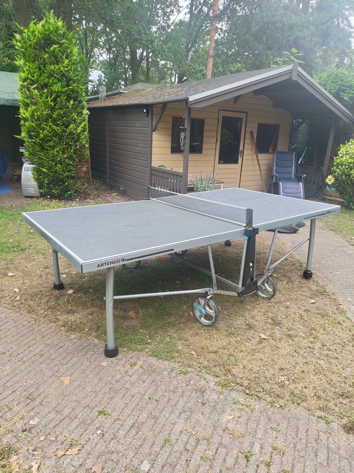 Outdoor Tafeltennistafel - Artengo PT900 - Verrijdbaar, Ophalen, Tafel Outdoor, Verrijdbaar