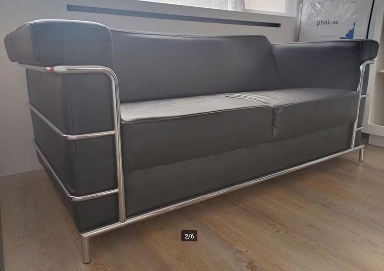 Vintage design bank, Ophalen, Gebruikt, 150 tot 200 cm, Tweepersoons