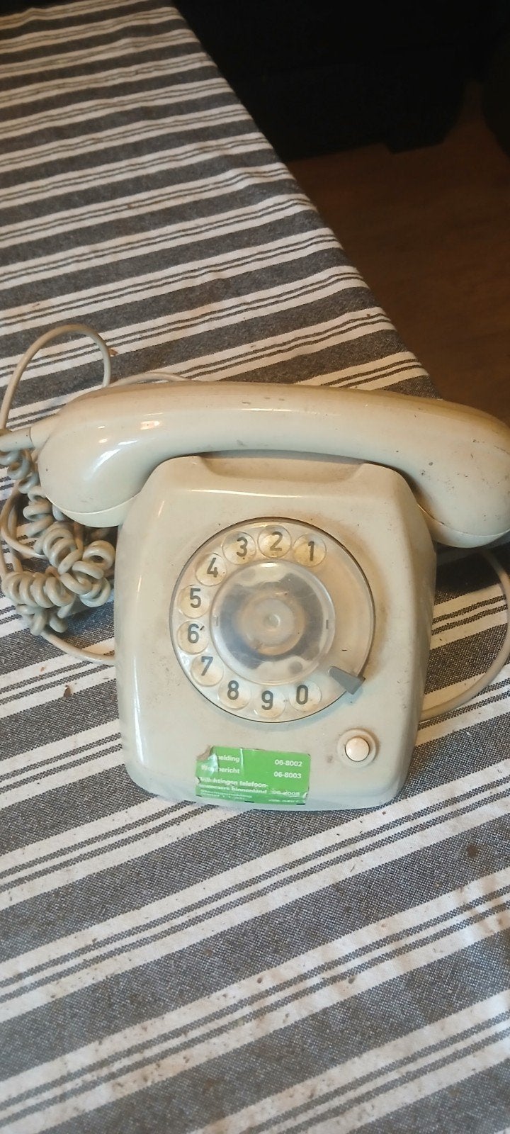 PTT telefoon draaischijf, Ophalen, Gebruikt, Met draaischijf