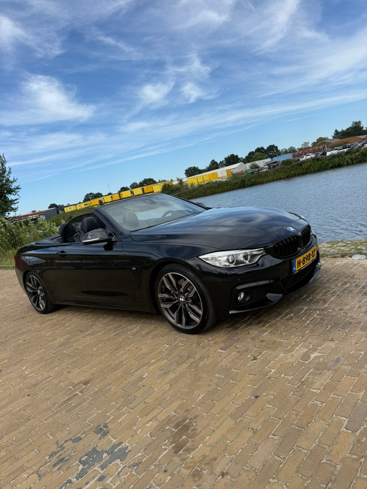 BMW 428i Cabrio | M-Sport | Zwart | Dealer onderhouden, Auto's, Automaat, 745 kg, Zwart, Cabriolet