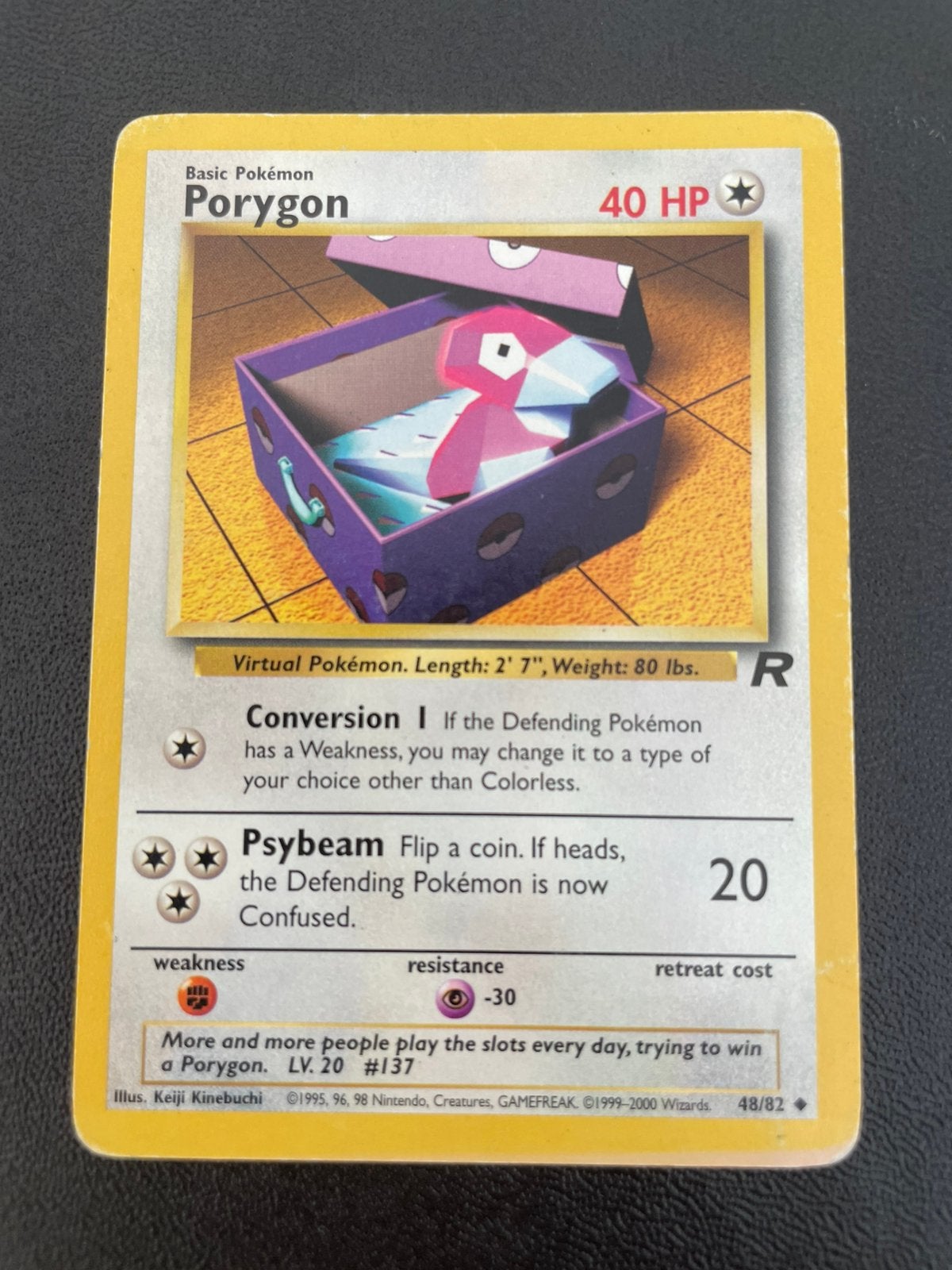 Porygon 48/82 Team Rocket, Ophalen of Verzenden, Zo goed als nieuw