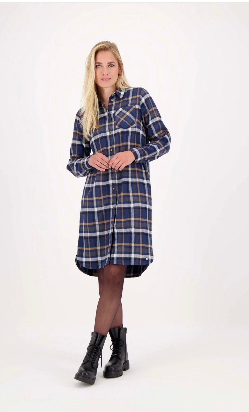 Zusss geruite blouse jurk maat S zgan, Blauw, Ophalen of Verzenden, Zo goed als nieuw, Maat 36 (S)