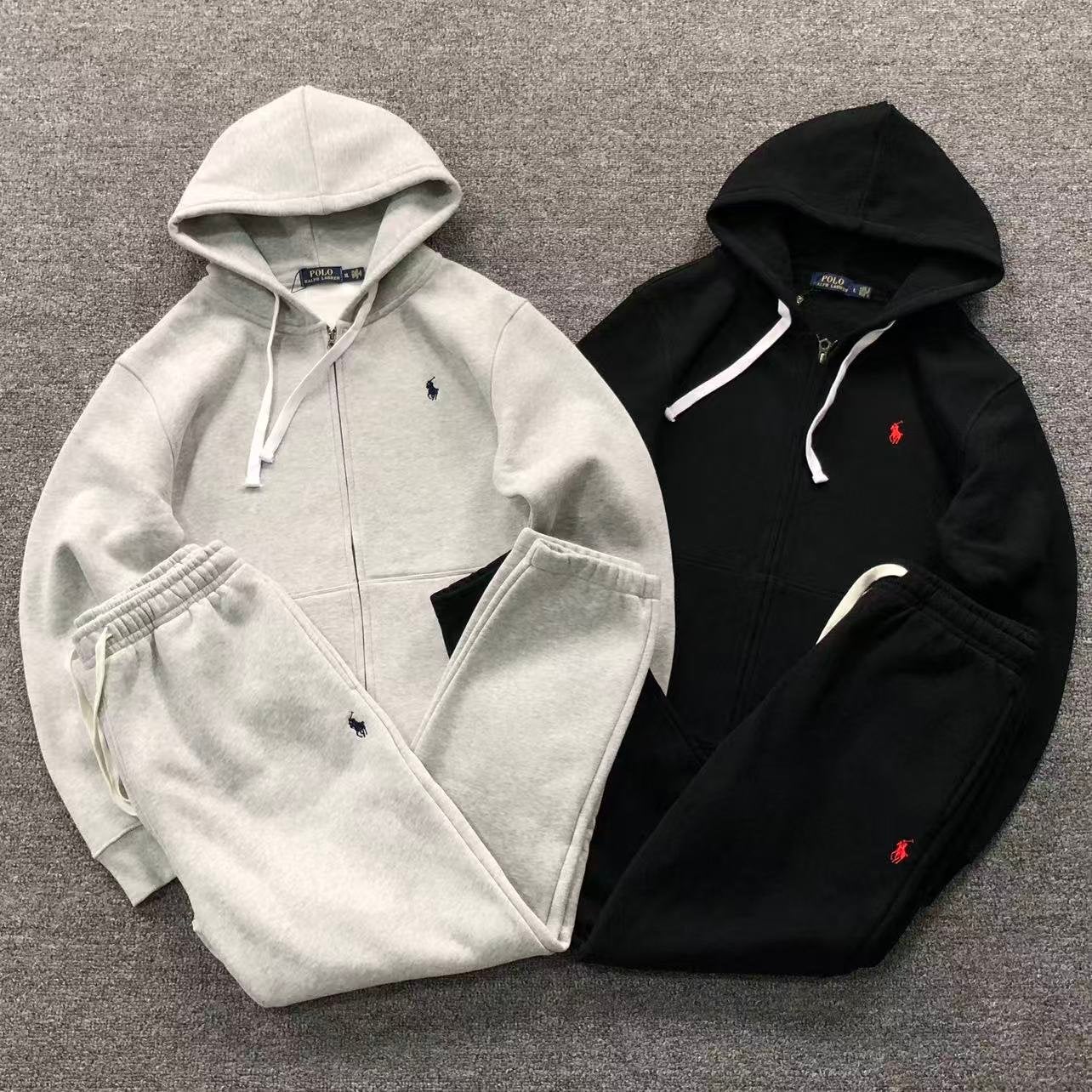 Polo Ralph Lauren Trainingspak (Grijs & Zwart), Kleding | Heren, Verzenden, Nieuw, Overige maten