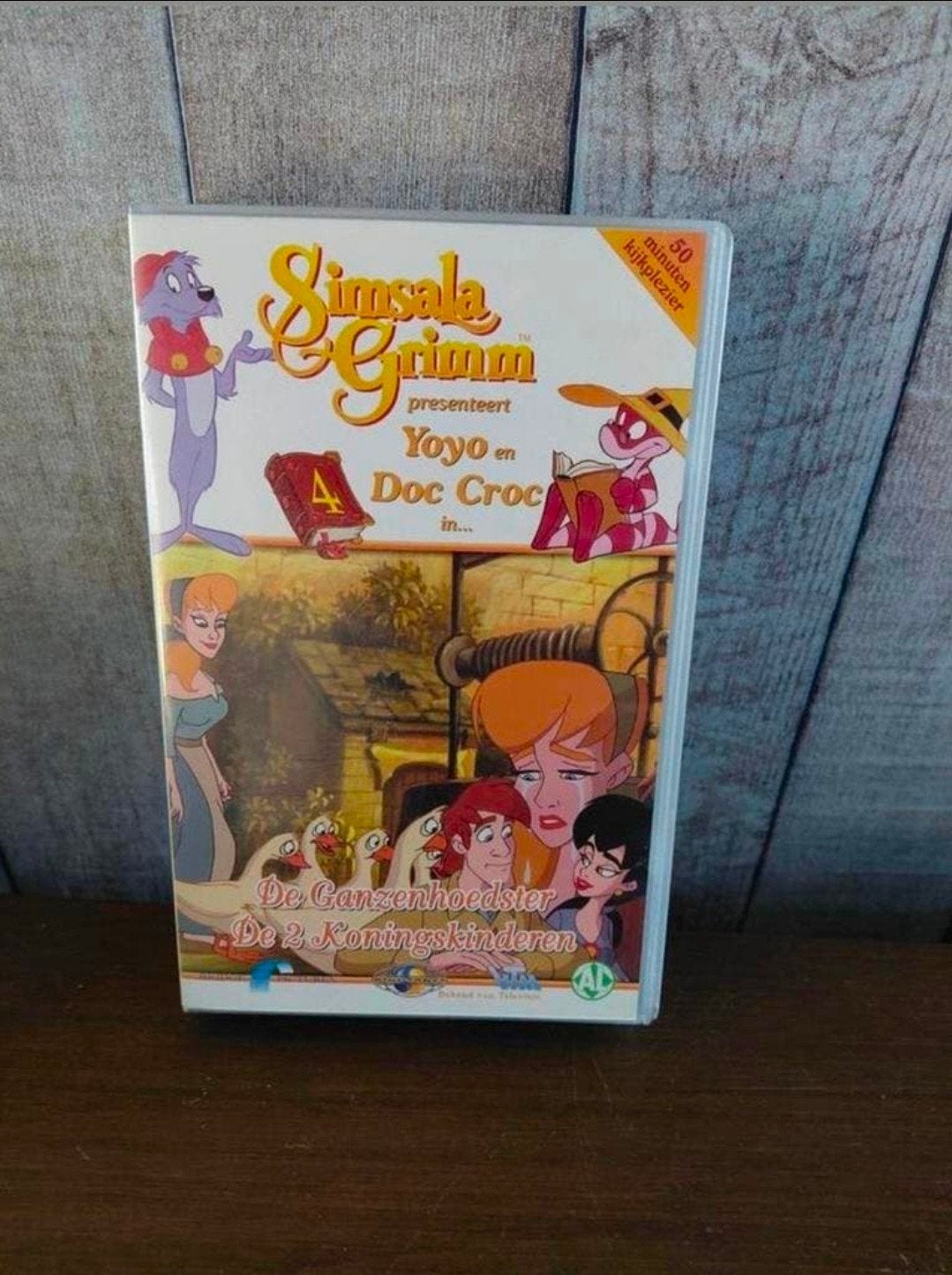 Simsala Grimm deel 4 videoband De Ganzenhoedster NIEUW, Cd's en Dvd's, VHS | Kinderen en Jeugd, Tekenfilm, Alle leeftijden, Ophalen of Verzenden