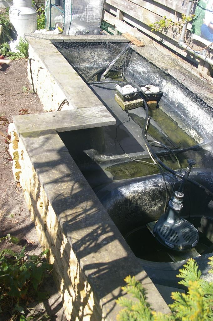 Vijver met , filter, fontein en toebehoren., Tuin en Terras, Ophalen, Gebruikt