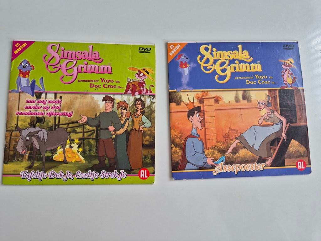 Sprookjes DVD's: Simsala Grimm - 2 stuks, Avontuur, Alle leeftijden, Boxset, Ophalen of Verzenden