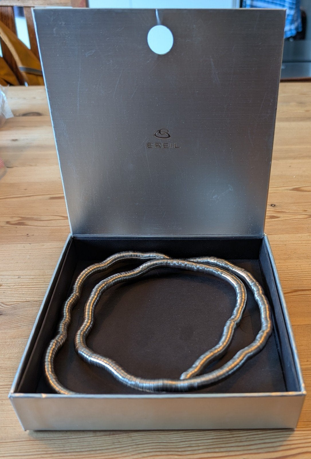 Breil Milano ketting in originele doos, Ophalen of Verzenden, Zo goed als nieuw, Zilver, Overige materialen