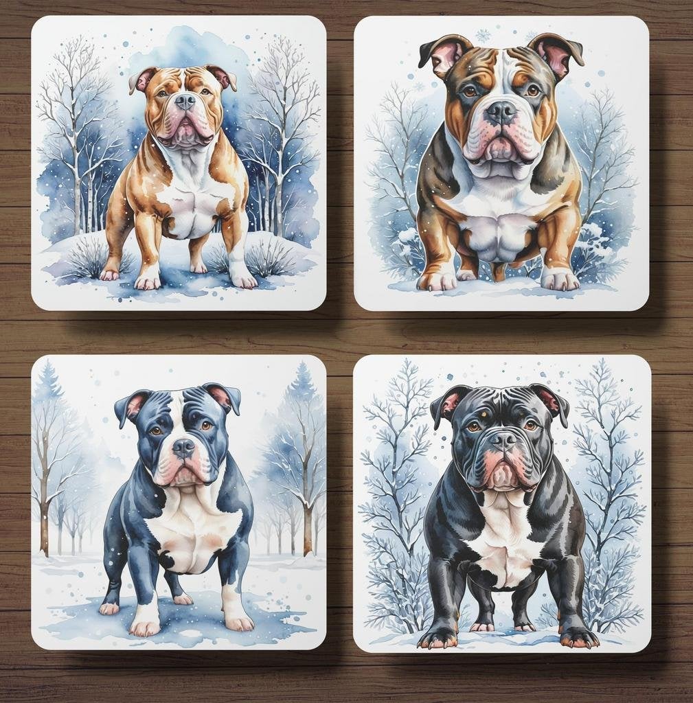 American Bully Winter onderzetters met houder, Ophalen of Verzenden, Nieuw