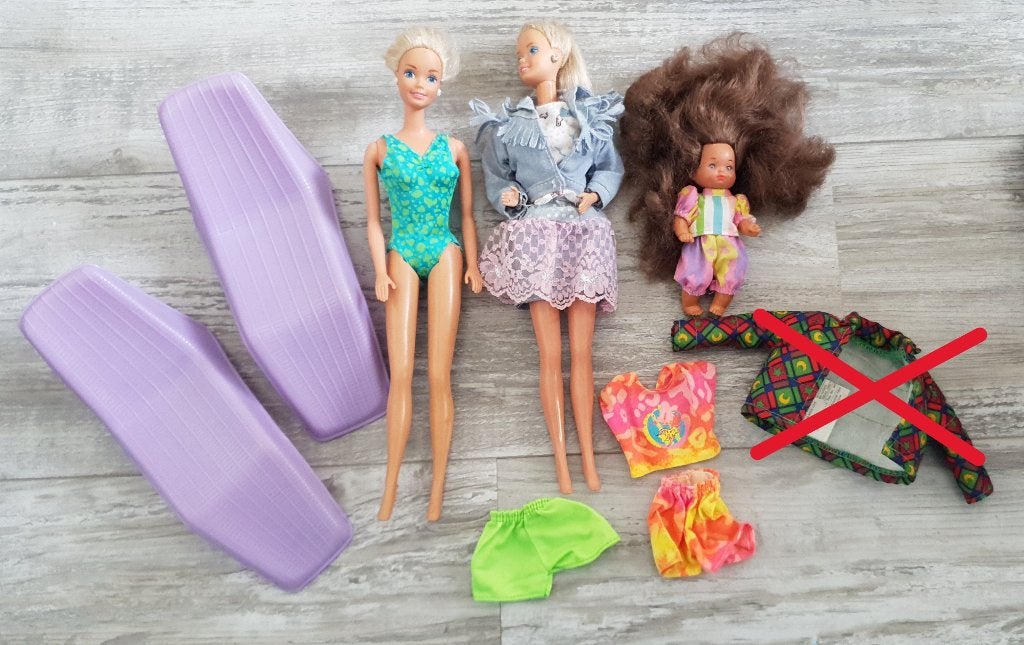 Vintage barbies en toebehoren, Ophalen of Verzenden, Gebruikt, Barbie