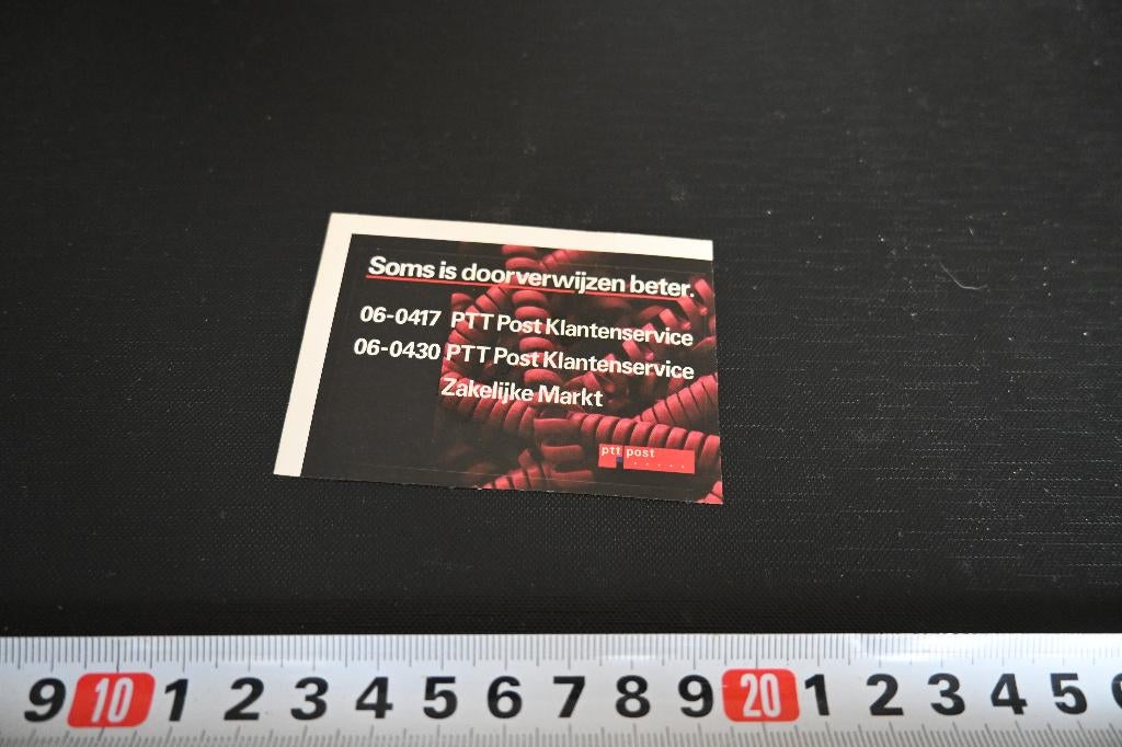 sticker PTT Post Soms is doorverwijzen beter, Ophalen, Zo goed als nieuw