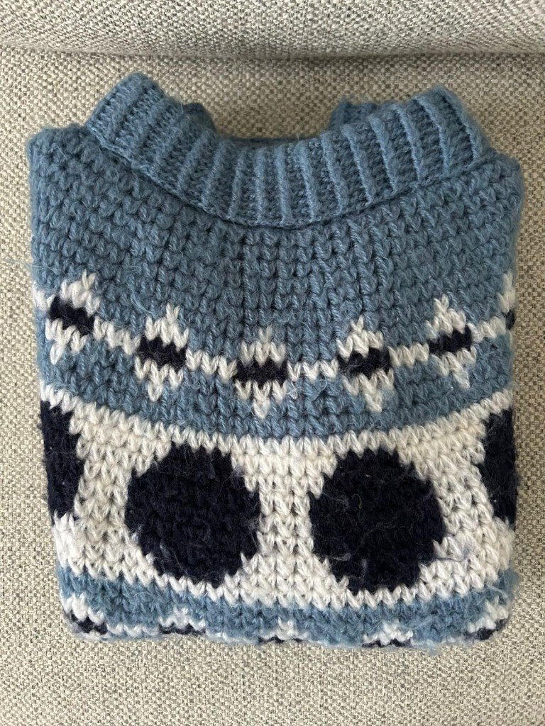 Gebreide Trui - M - 38, Ophalen of Verzenden, Zo goed als nieuw, Maat 38/40 (M), Blauw