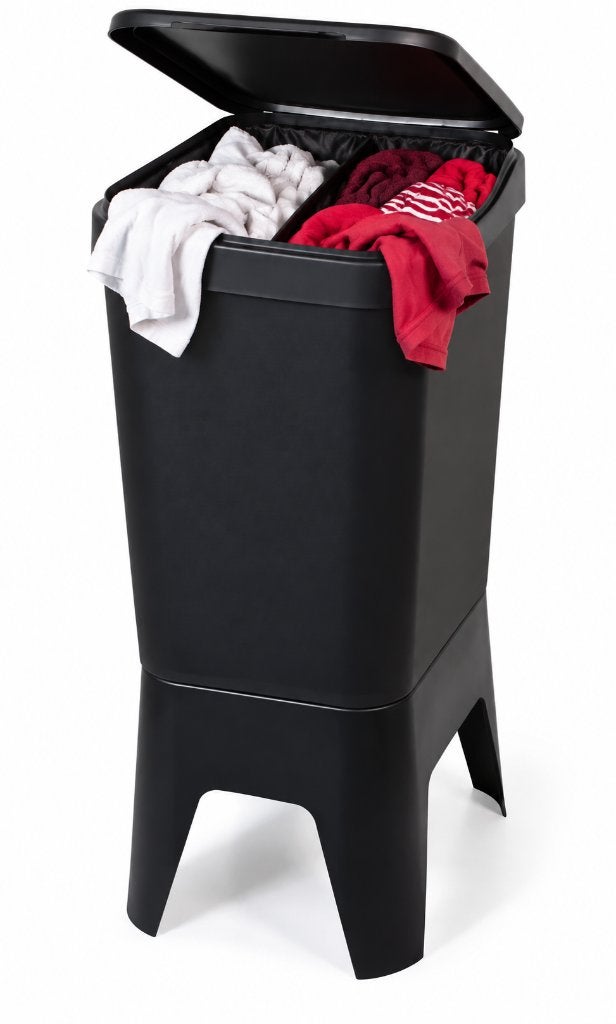 40 liter wasmand - 2x 20 liter  zwart op pootjes - sorteren, Nieuw, Ophalen of Verzenden, Wasmand, Overige merken