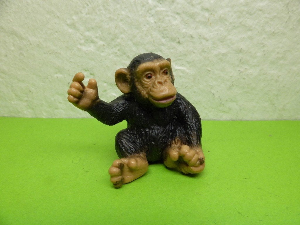 Schleich 14192 chimpansee jong, dierfiguur, Ophalen of Verzenden, Gebruikt, Wild dier, Beeldje of Figuurtje