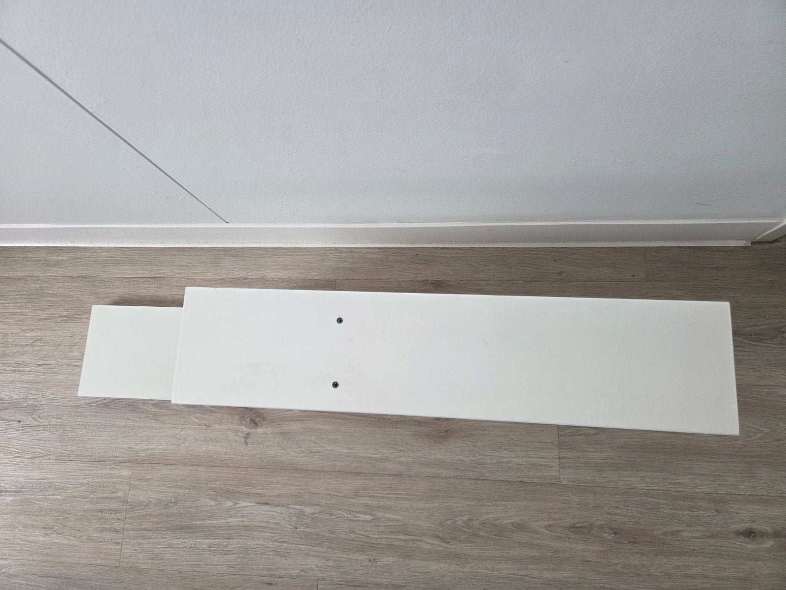 Witte zwevende wandplank babykamer, Ophalen, Gebruikt