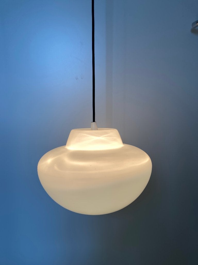 Mushroom Space age Hanglamp Louis Kalff ?, Huis en Inrichting, Ophalen, Gebruikt, Glas, Vintage Design
