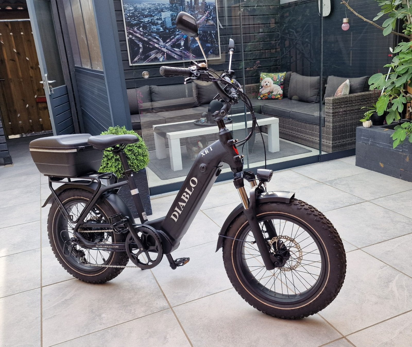 Diablo XR1 Elektrische Fatbike – Zo goed als nieuw, Zo goed als nieuw, 47 tot 51 cm, 30 tot 50 km per accu, Ophalen