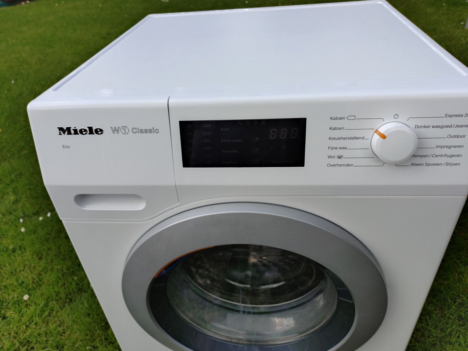 Miele W1 Classic WDB030 Eco Wasmachine - nette, Ophalen, Zo goed als nieuw, Voorlader, 85 tot 90 cm