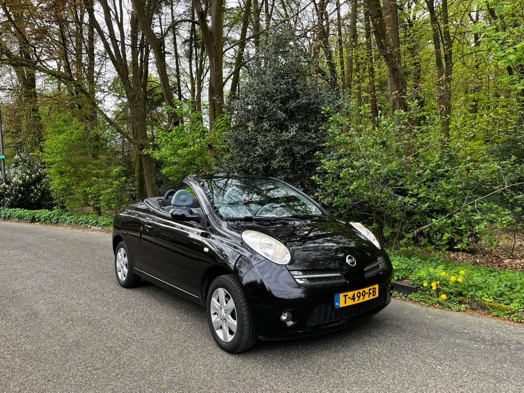 Super Leuk Nissan Micra Cabrio C+C 100.500km AIRCO en APK, Auto's, Nissan, Cabriolet, 4 stoelen, Micra, Particulier