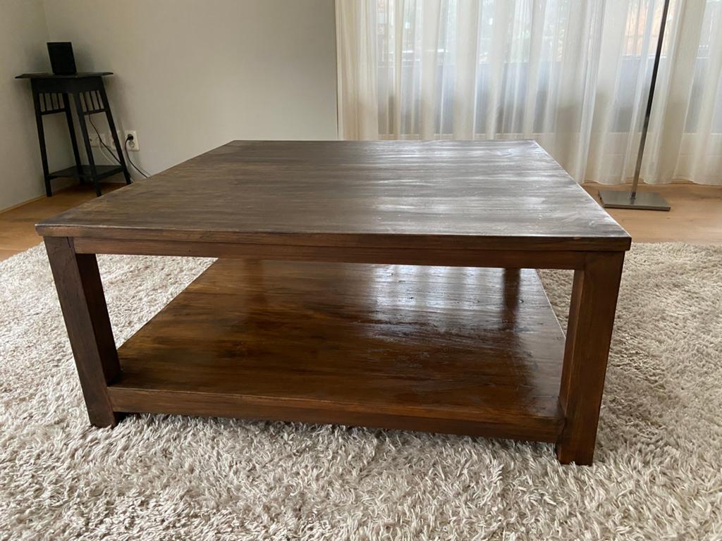 Salontafel teakhout, Ophalen, 100 tot 150 cm, Teakhout, 50 tot 100 cm