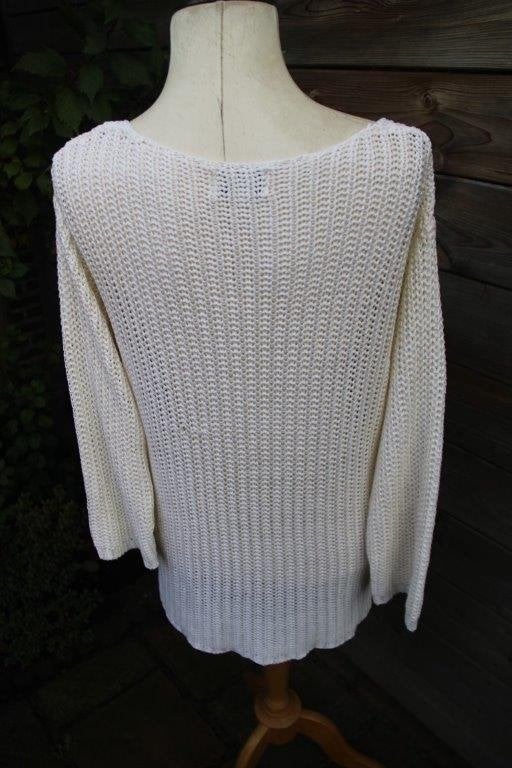 Trui creme Edgar Vos mt L Vaste prijs, Beige, Maat 42/44 (L), Zo goed als nieuw, Edgar Vos