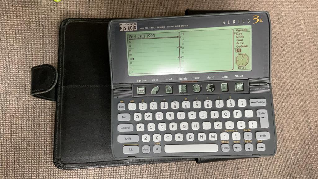 Psion organiser Series 3a met phrase book cartridge, Computers en Software, Vintage Computers, Ophalen of Verzenden