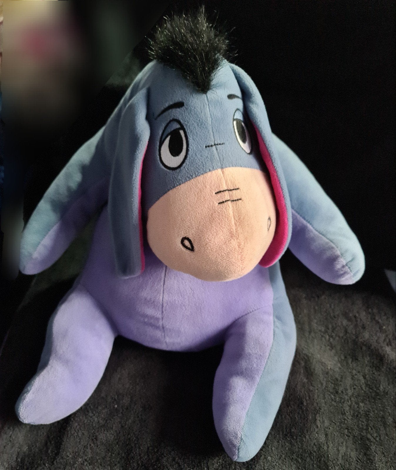 Grote Eeyore knuffel - 55 cm, Disney, Disney, Overige typen, Blauw