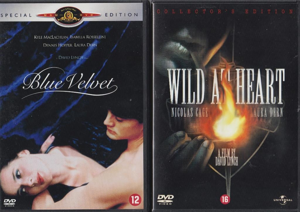 Blue Velvet + Wild At Heart ( David Lynch ), Alle leeftijden, Verzenden, Gebruikt