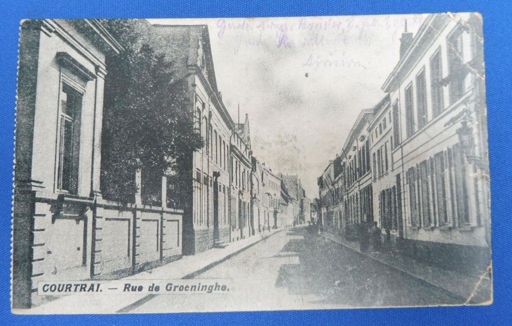 WOI Feldpostkaart Kortrijk 1915 - 1. Garde-Dragoner-Regiment, Verzamelen, Militaria | Algemeen, Verzenden, Landmacht, Duitsland