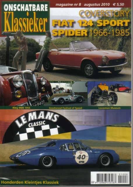 OK 8 2010 : Fiat 124 Spider - Chevrolet Camaro - Riley RME, Ophalen of Verzenden, Gelezen, Algemeen