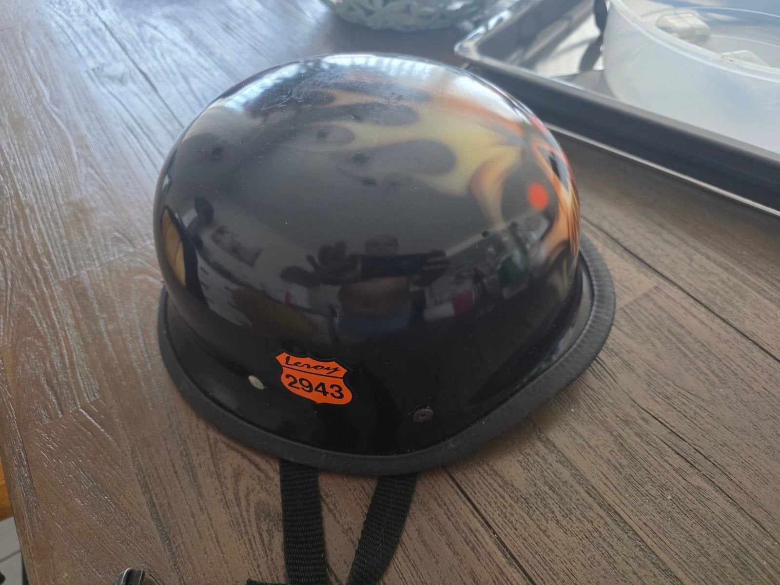 Mooie  helm te koop, Fietsen en Brommers, Brommerhelmen, Ophalen, Zo goed als nieuw