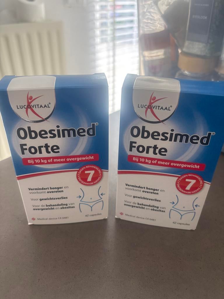 2x Lucovitaal Obesimed Forte 42 capsules - Nieuw, Sieraden, Tassen en Uiterlijk, Uiterlijk | Dieet en Afvallen, Ophalen of Verzenden