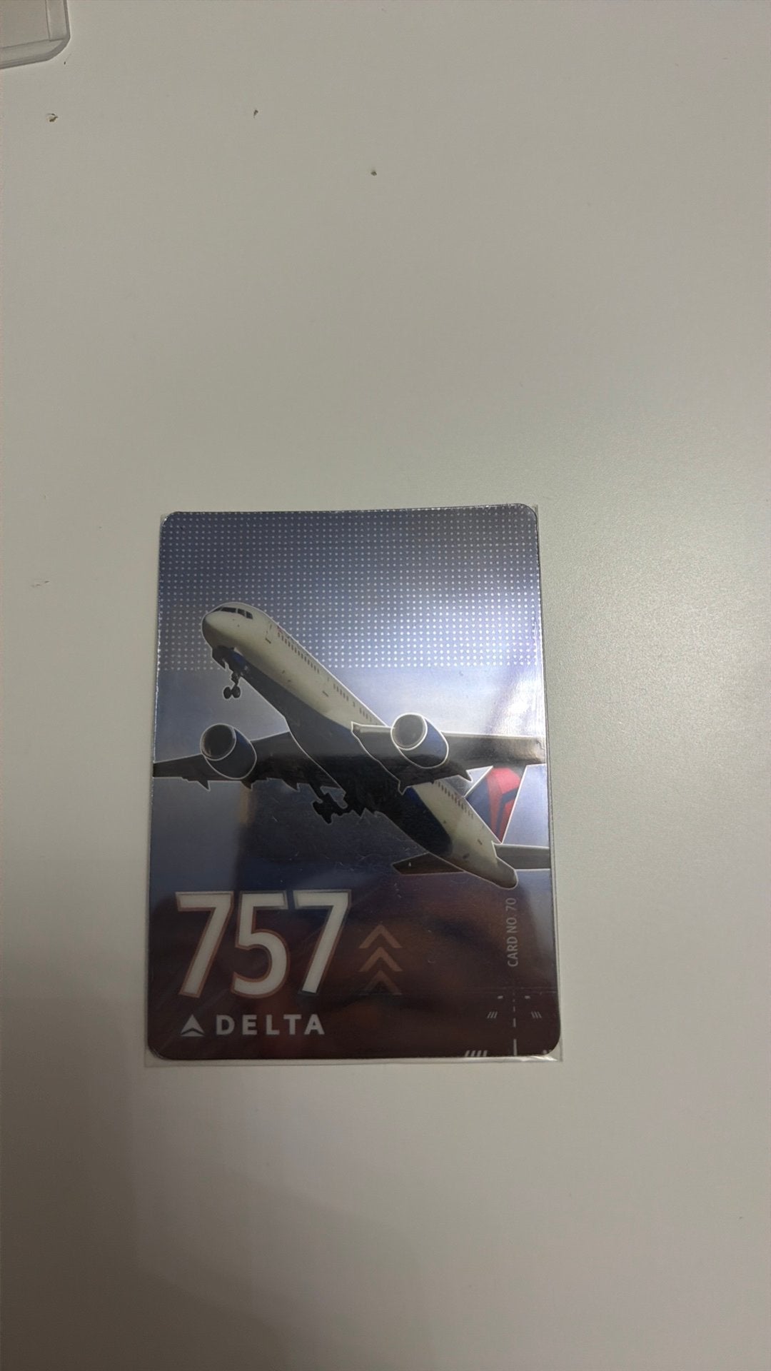 Delta 757-200 Card No. 70, Verzamelen, Ophalen of Verzenden, Zo goed als nieuw, Kaart, Foto of Prent