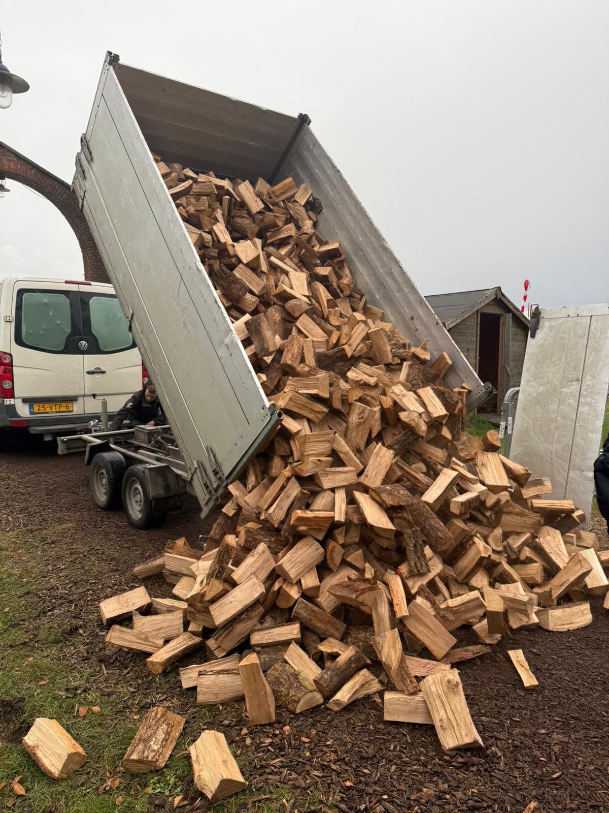 Eiken haardhout voor aanstaande winter, 6 m³ of meer, Ophalen of Verzenden, Eikenhout, Blokken