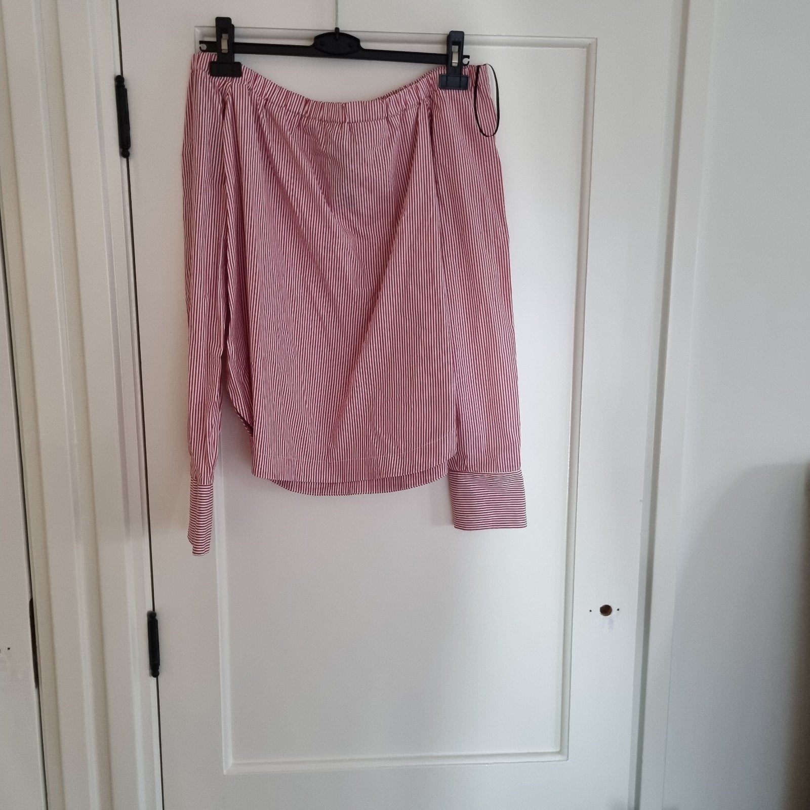Rood / wit gestreepte off shoulder top van jane lushka maat, Kleding | Dames, Rokken, Maat 38/40 (M), Ophalen of Verzenden, Zo goed als nieuw