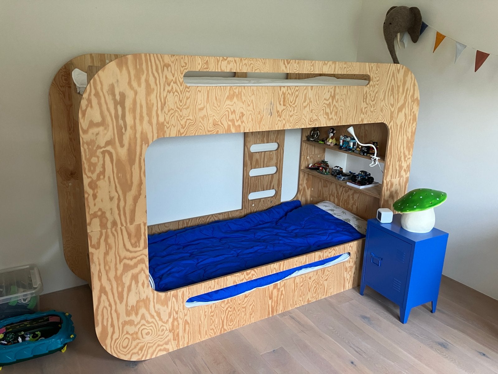 Petit Puk Coco stapelbed met nieuwe matrassen, Ophalen, Zo goed als nieuw, Stapelbed