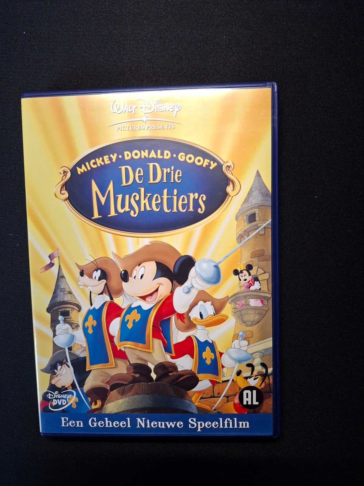 Mickey, Donald, Goofy: De Drie Musketiers - Disney DVD, Inclusief doosje, Zo goed als nieuw, Alle leeftijden, Amerikaans