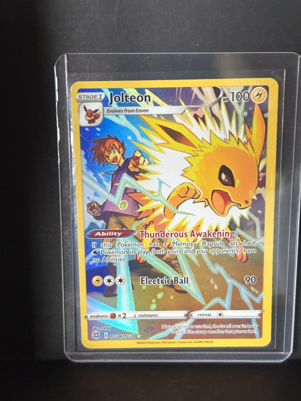 Jolteon TG04, Ophalen of Verzenden, Zo goed als nieuw, Losse kaart, Foil