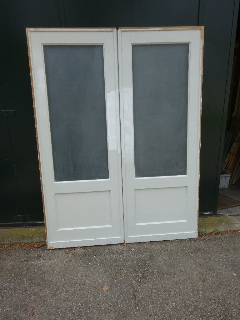 Set antieke (inloop-) kast schuifdeuren, 2/76x201 cm €495,00