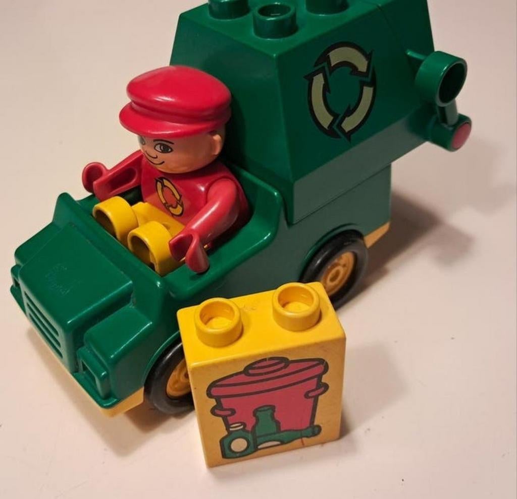 Duplo Vuilniswagen 2613 met figuur en afvalblokje, Kinderen en Baby's, Speelgoed | Duplo en Lego, Ophalen of Verzenden