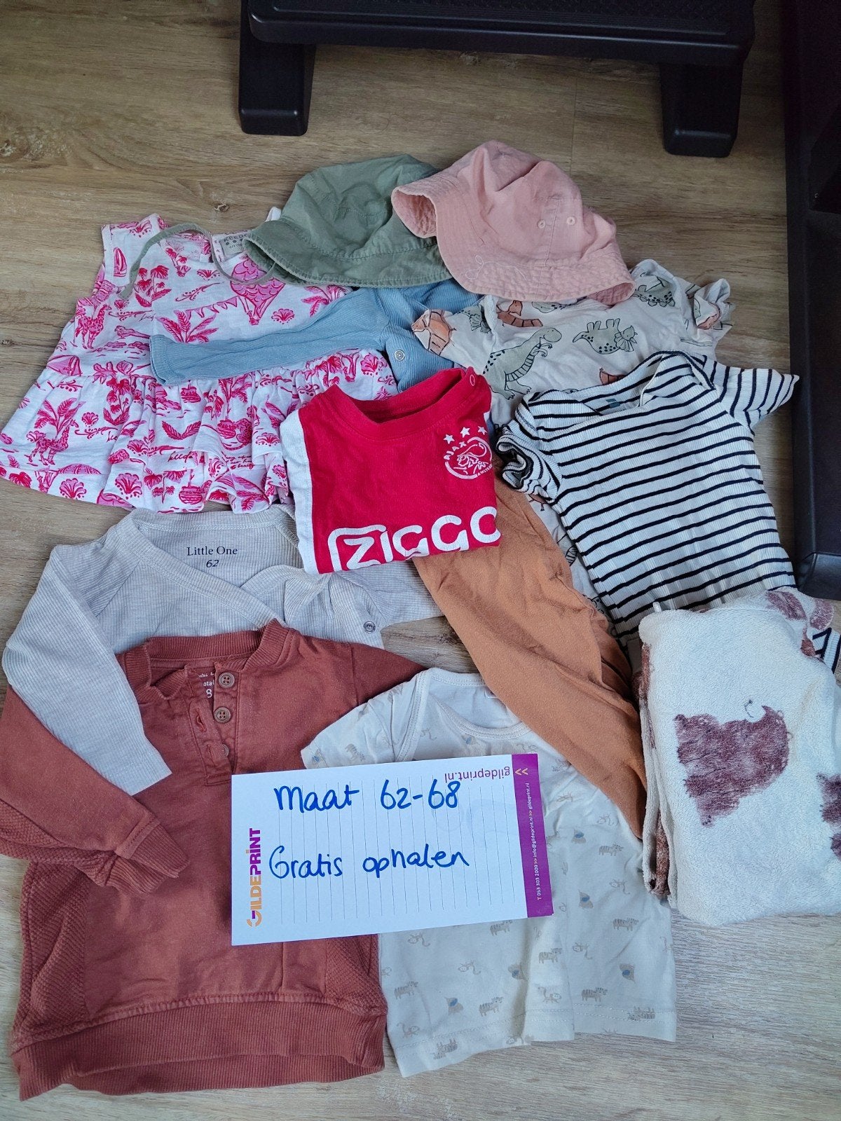 Babykleding pakket maat 62-68, diverse items, Kinderen en Baby's, Babykleding | Overige, Ophalen, Gebruikt, Diverse, Jongetje of Meisje