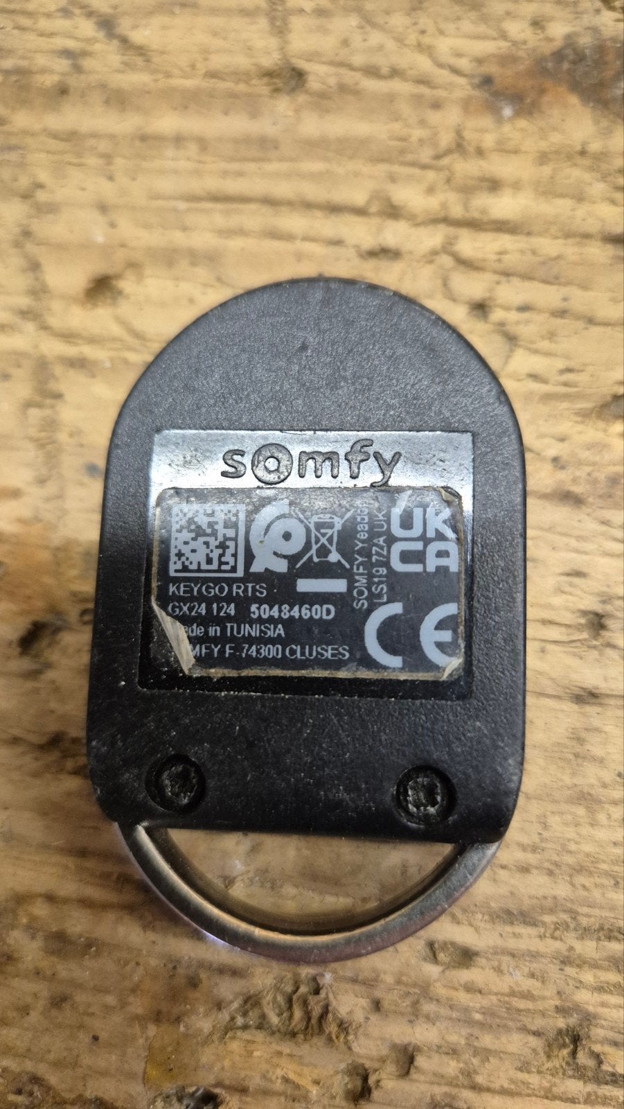 Somfy KEYGO RTS afstandsbediening voor poort/garagedeur 2x, Ophalen of Verzenden, Gebruikt