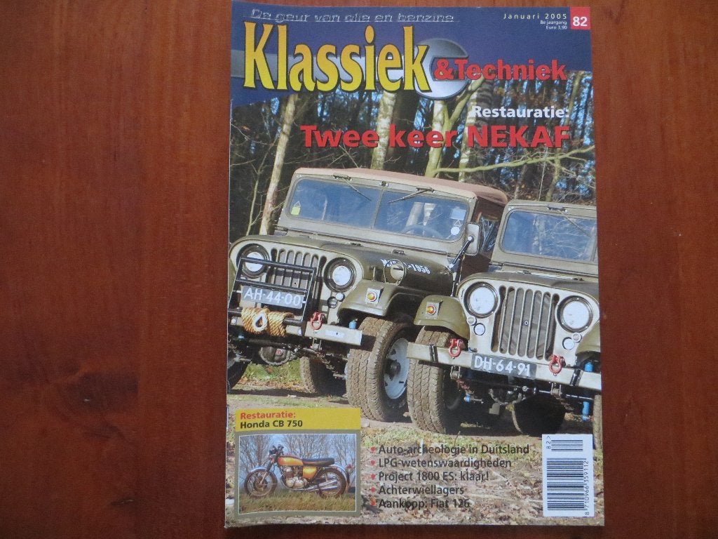 Klassiek & Techniek 82 NEKAF M38A1, Honda CB 750, Fiat 126, Ophalen of Verzenden, Nieuw, Volvo