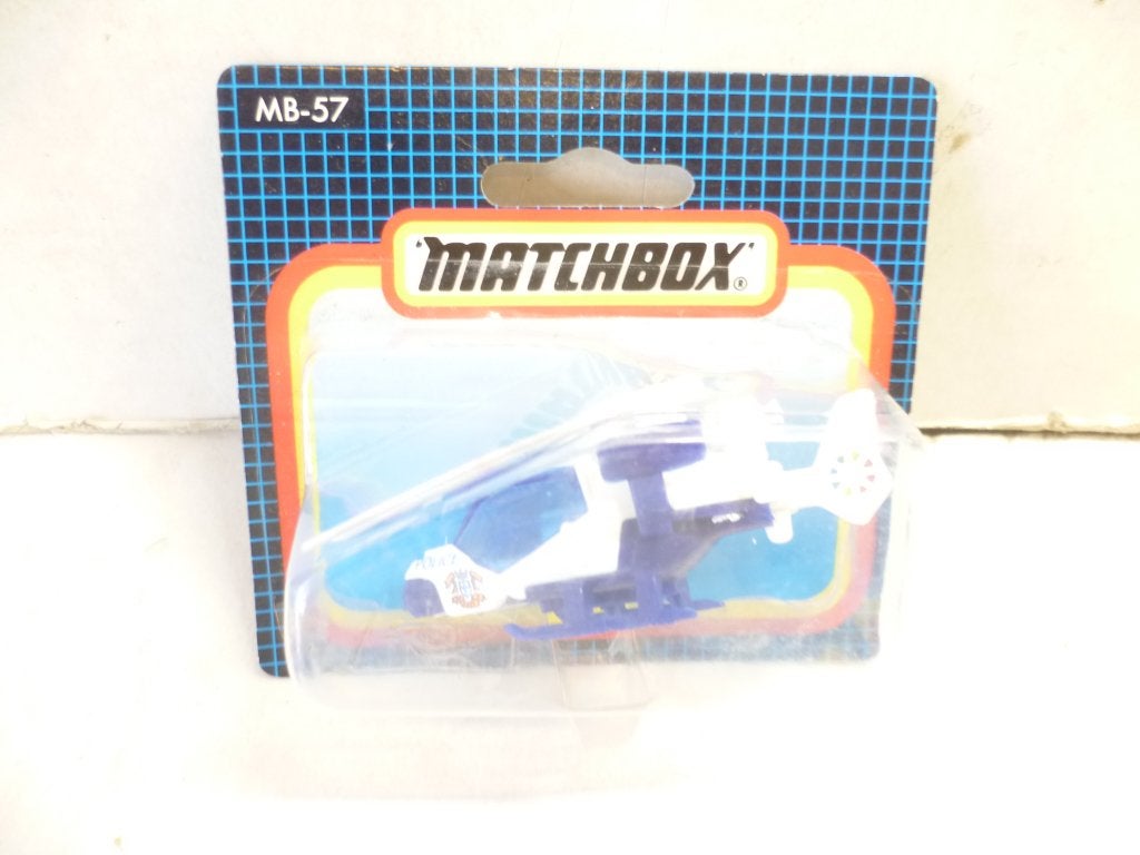 Matchbox MB 57 1993 Police Helikopter in blister modelauto, Ophalen of Verzenden, Nieuw, Overige typen