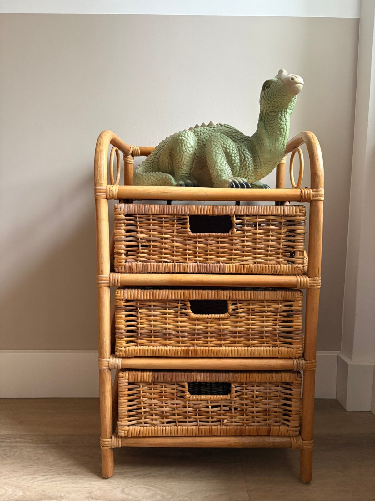 Rotan ladekast, retro kastje, kledingkast, Ophalen, Gebruikt, 50 tot 100 cm, Minder dan 100 cm